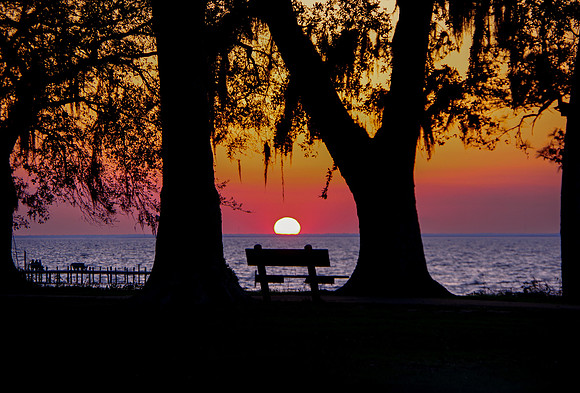 <img src="sunset-fairhope.jpg" alt="Sunset over Mobile Bay from Magnolia Park, near the Orange Street Pier">