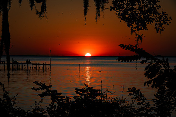 Sunset From Magnolia Beach - Fairhope